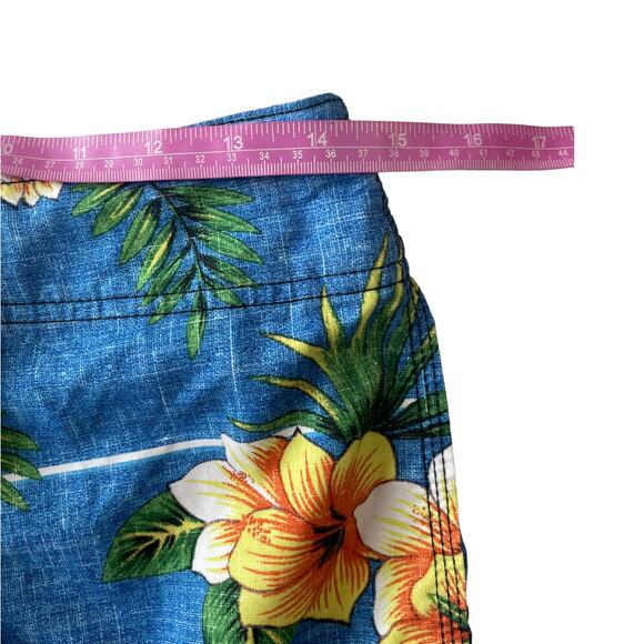 O'Neill Mens Size 28 Boardshorts Swim Surf Trunks Beach Blue Floral Hawaiian - Picture 6 of 9